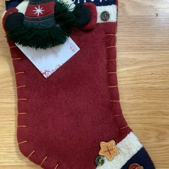 Snowman Christmas Stocking, NWT - Picture 5 of 9